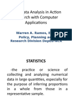 Basic Data Analysis in Action Research With Computer