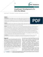What Is A Clinical Pathway? Development of A Definition To Inform The Debate