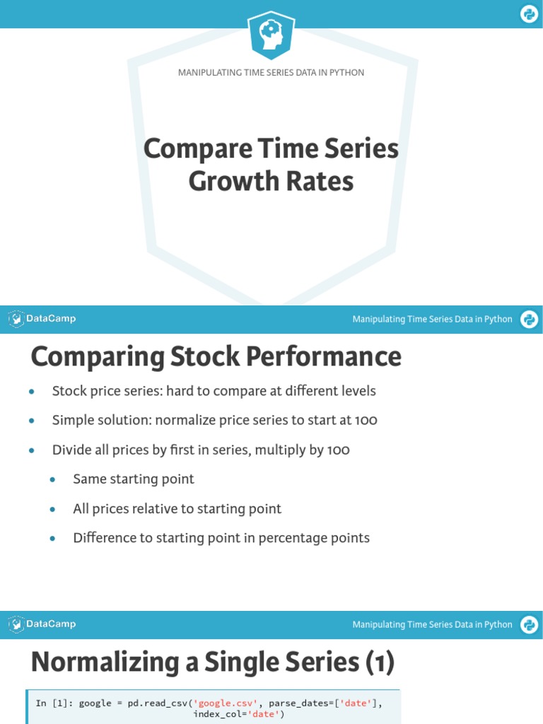 Time Series Data Manipulation in Python | PDF | Time Series | Areas Of ...