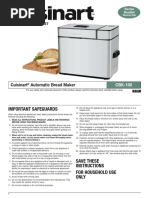 Instruction Booklet: Cuisinart Automatic Bread Maker