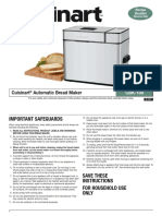 Instruction Booklet: Cuisinart Automatic Bread Maker