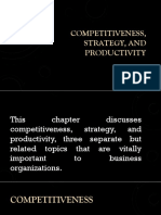 Competitiveness Strategy and Productivity