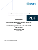 How To Manage A Patient With Orthostatic