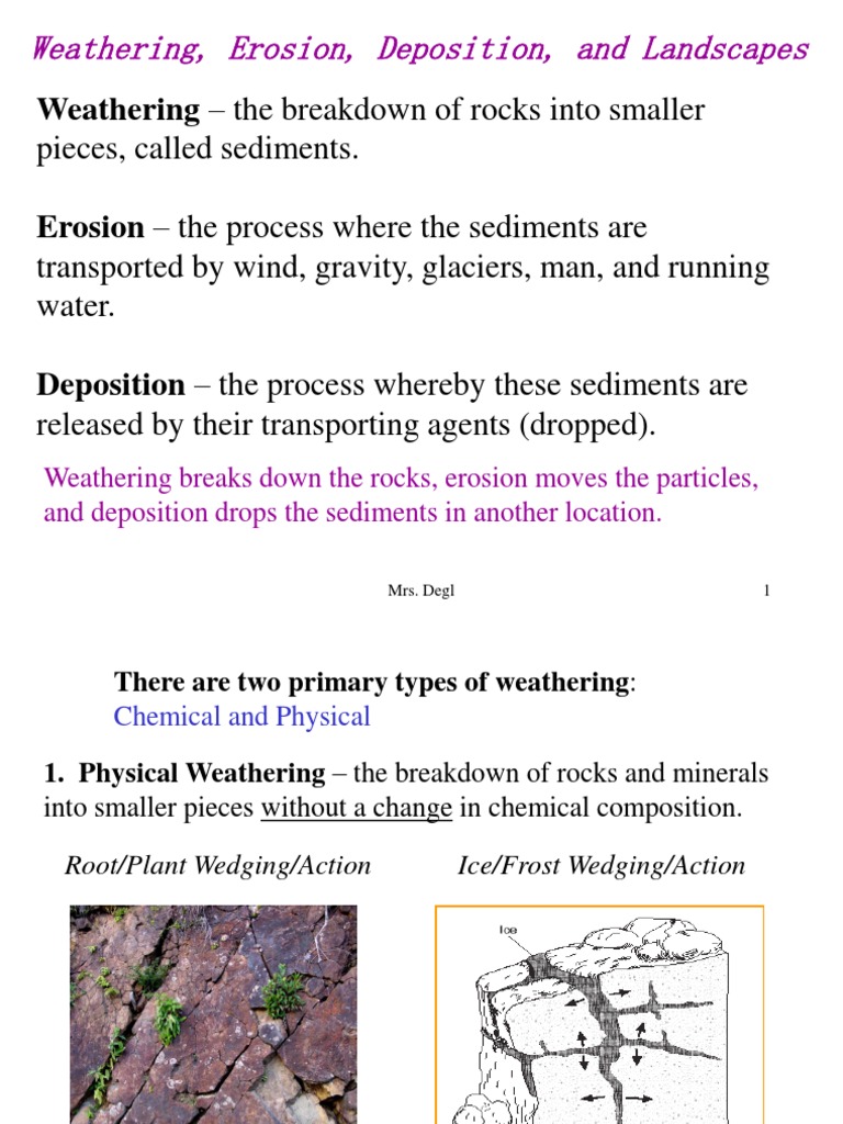 Geology Ppt 1 Pdf Weathering Erosion