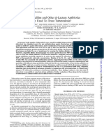 Can Penicillins and Other B-Lactam Antibiotics Be Used To Treat Tuberculosis?