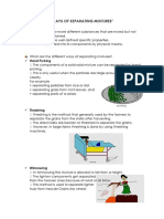Ways of Separating Mixtures