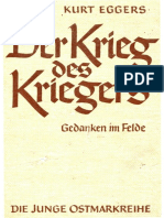 Kurt Eggers - Der Krieg Des Kriegers-Gedanken Im Felde