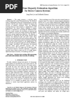 Real-Time Disparity Estimation Algorithm For Stereo Camera Systems