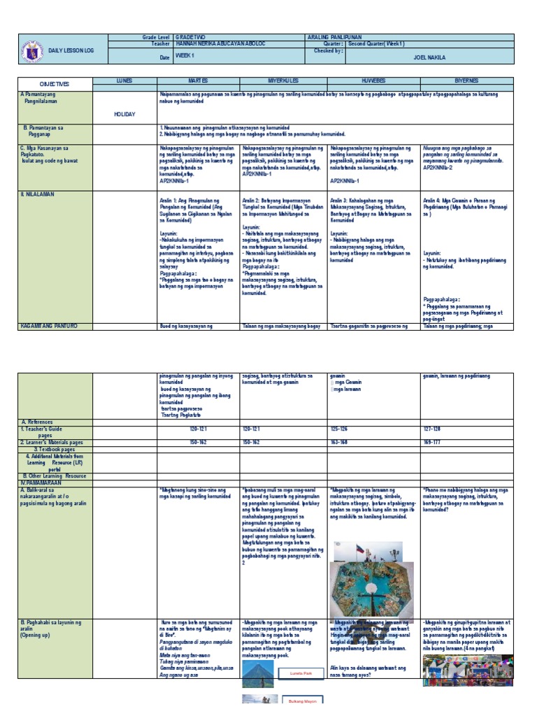 AP 2 DLL Q2 Week 1 | PDF