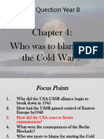 Key Question Year 8: Who Was To Blame For The Cold War ?