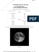 Sun and Moon Data For One Day: U.S. Naval Observatory Astronomical Applications Department