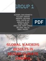 Global warming leads to severe climate change