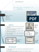 Study of Acoustical Property of Church: Acoustics