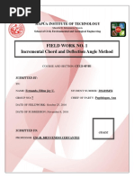 Field Work No. 1 Incremental Chord and Deflection Angle Method