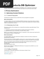 Database Optimizations Notes