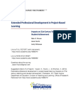 Extended Professional Development in Project-Based Learning