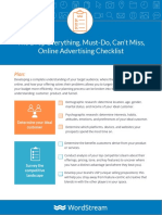 The Drop Everything, Must-Do, Can't Miss, Online Advertising Checklist