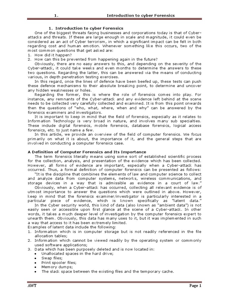 COMPUTER FORENSICS AND CYBER CRIME AN INTRODUCTION PDF visual data 6