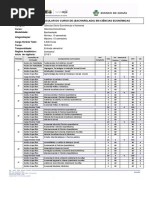 Matriz Curricular 2015 UEG Ciências Econômicas