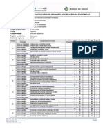 Matriz Curricular 2015 UEG Ciências Econômicas