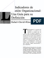 Los Indicadores de Gestión Organizacional. Una Guía para Su Definición - Rincón