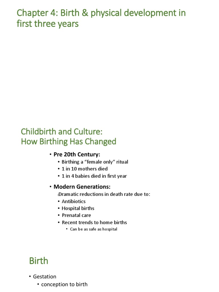4-Lifespan-Ch 4 - Birth & Physical Dev 1st 3 Years | PDF | Neuron ...
