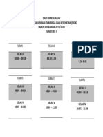 Daftar Pelajaran