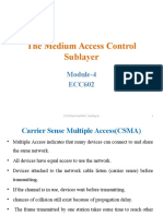 The Medium Access Control Sublayer: Module-4 ECC602
