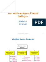 The Medium Access Control Sublayer: Module-4 ECC602