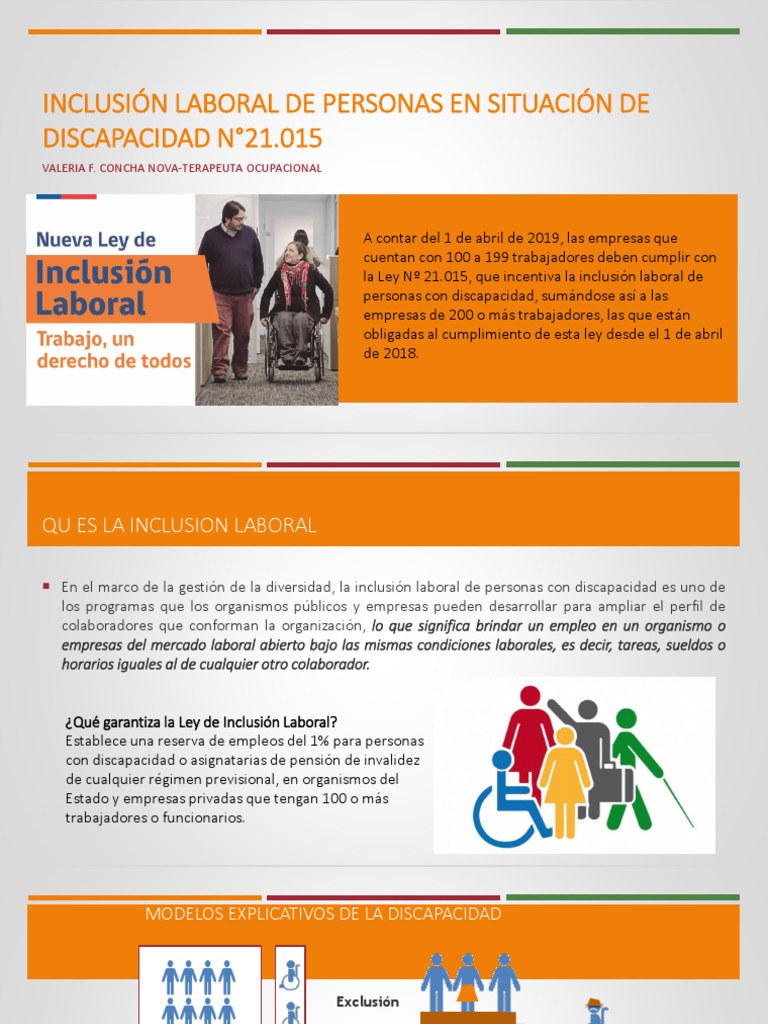 Inclusión Laboral de Personas con Discapacidad | PDF | Invalidez ...