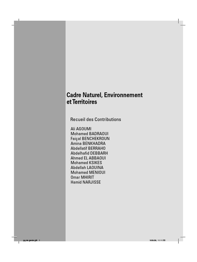 Comment L homme Agit Negativement Sur Les Stocks De Thons Schema Cadre Naturel, Environnement Et Territoires | PDF | Sécheresse | Maroc