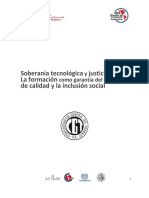 Soberanía Tecnológica y Justicia Social: La Formación Como Garantía Del Empleo de Calidad y La Inclusión Social