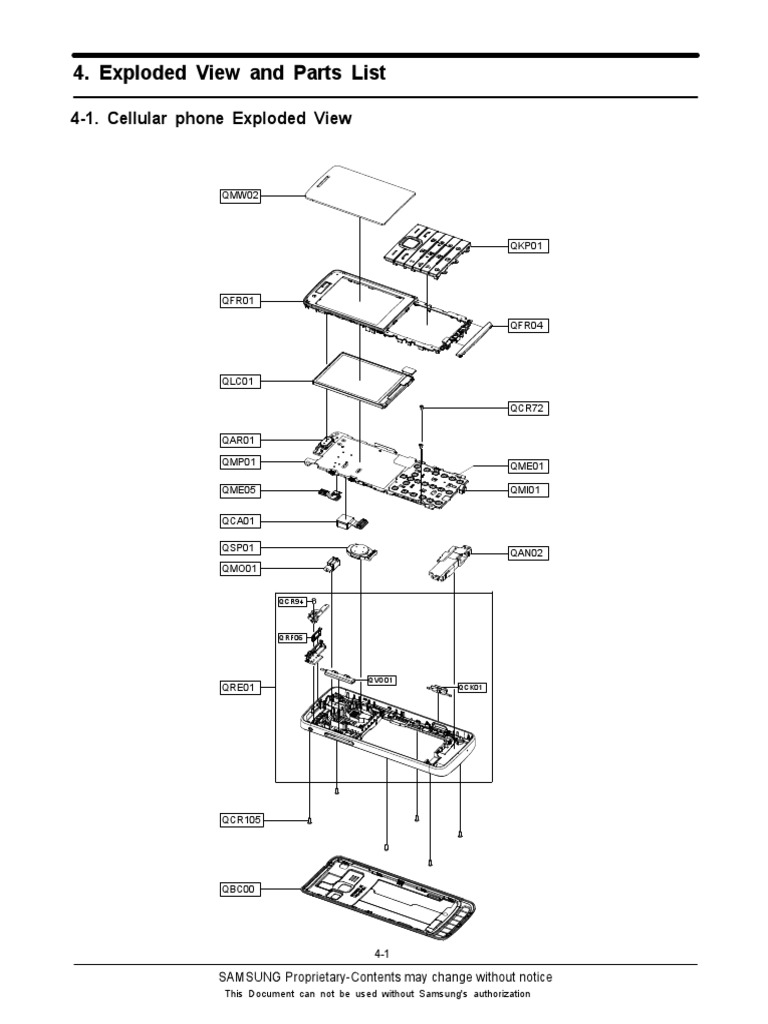 Exploded View and Parts List | PDF