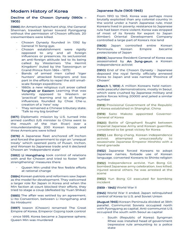 Modern History of Korea PDF South Korea World Politics