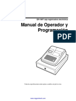 Manual de Usuario y Programacion de La Caja Registradora Sam4s ER-180T Espa Ol