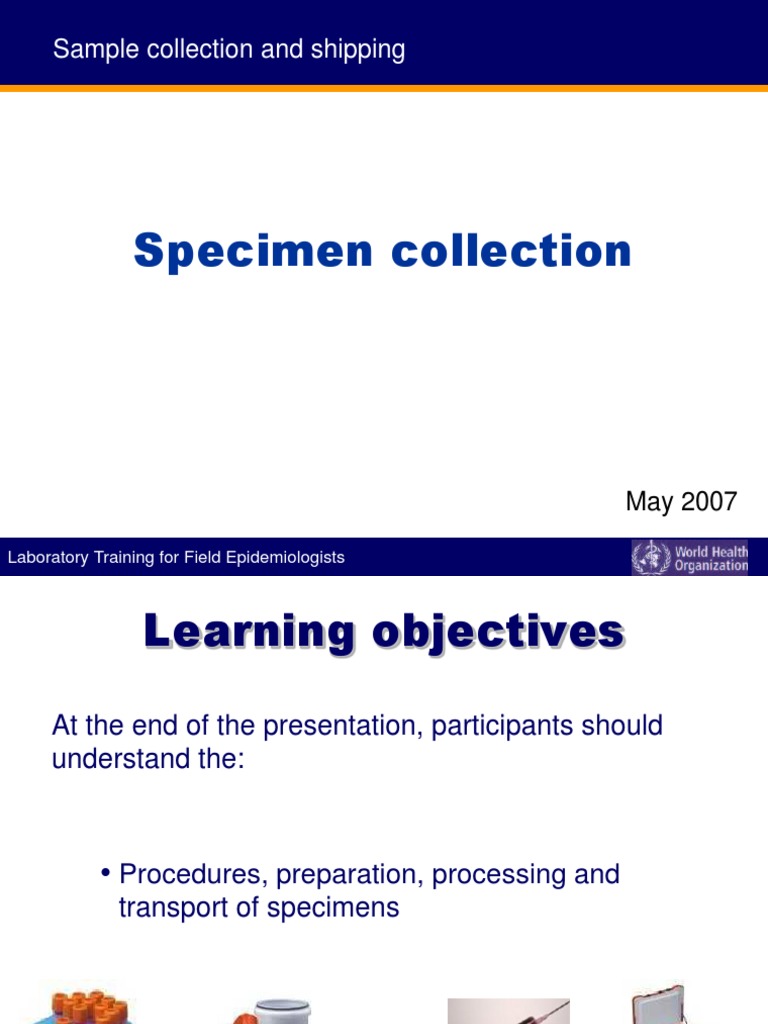 Specimen Collection and Transport Guide | PDF | Polymerase Chain ...