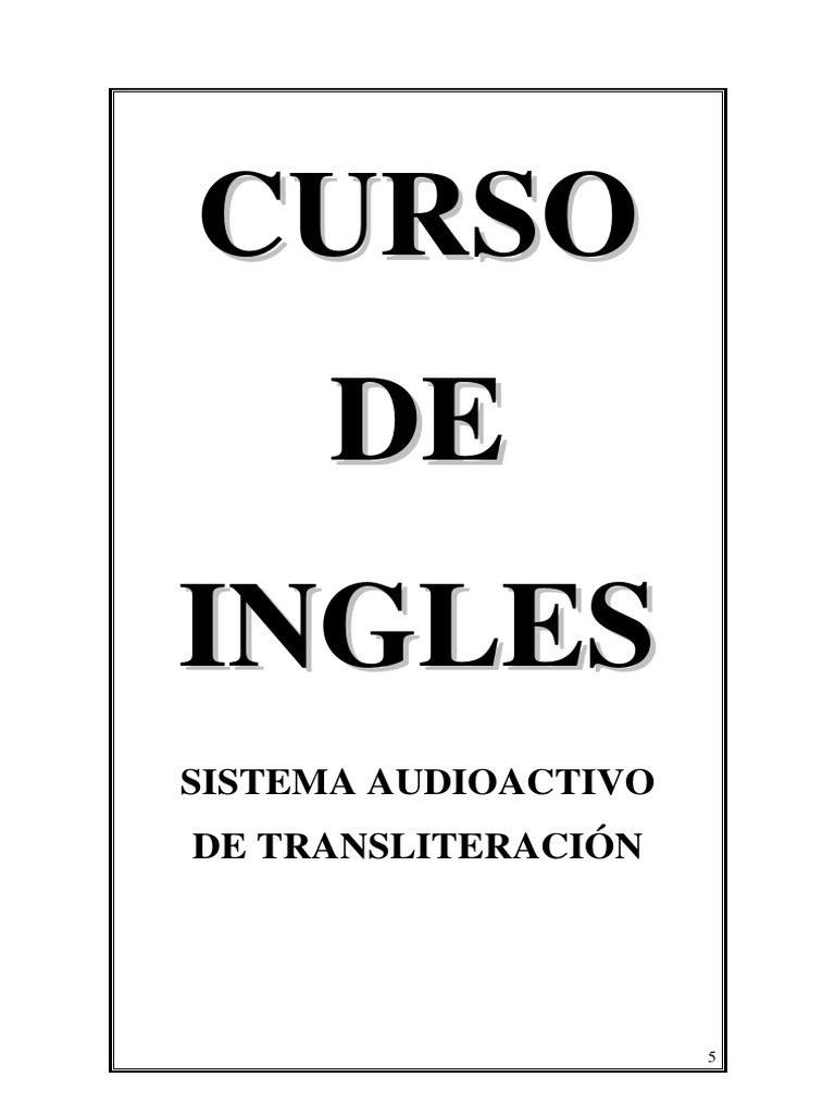 Curso de Ingles | PDF | Idioma en Inglés | Lengua española