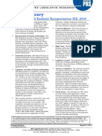 Bill Summary: The Jammu and Kashmir Reorganisation Bill, 2019