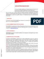 Aviso y Politica de Privacidad de Datos 26092017 F PDF