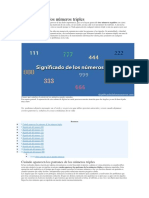 Significado de Los Números Triples