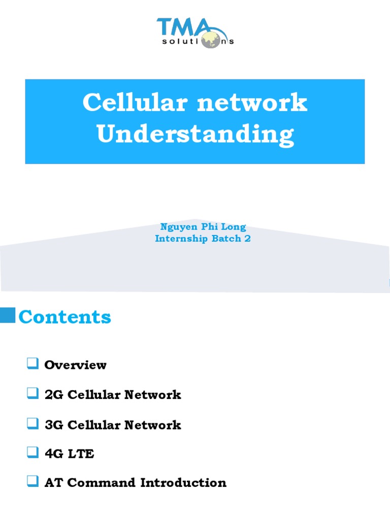 Cellular Network Evolution and AT Commands | PDF | Cellular Network ...