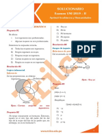 Solucionario: Examen UNI 2019 - II