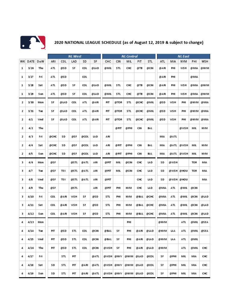 NATIONAL LEAGUE HOCKEY SCHEDULE visual data 4