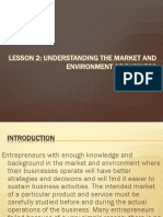 Lesson 2: Understanding The Market and Environment of Business