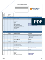 Project Tailoring Checklist Template