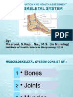 Musculoskeletal System: By: Masroni, S.Kep., NS., M.S. (In Nursing)