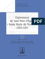 Puig Ustrell, Pere) Diplomatari de Sant Pere D'ègara ISanta Maria de Terrassa, 1203 - 1291
