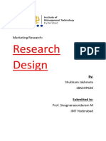 Research Design Classification 