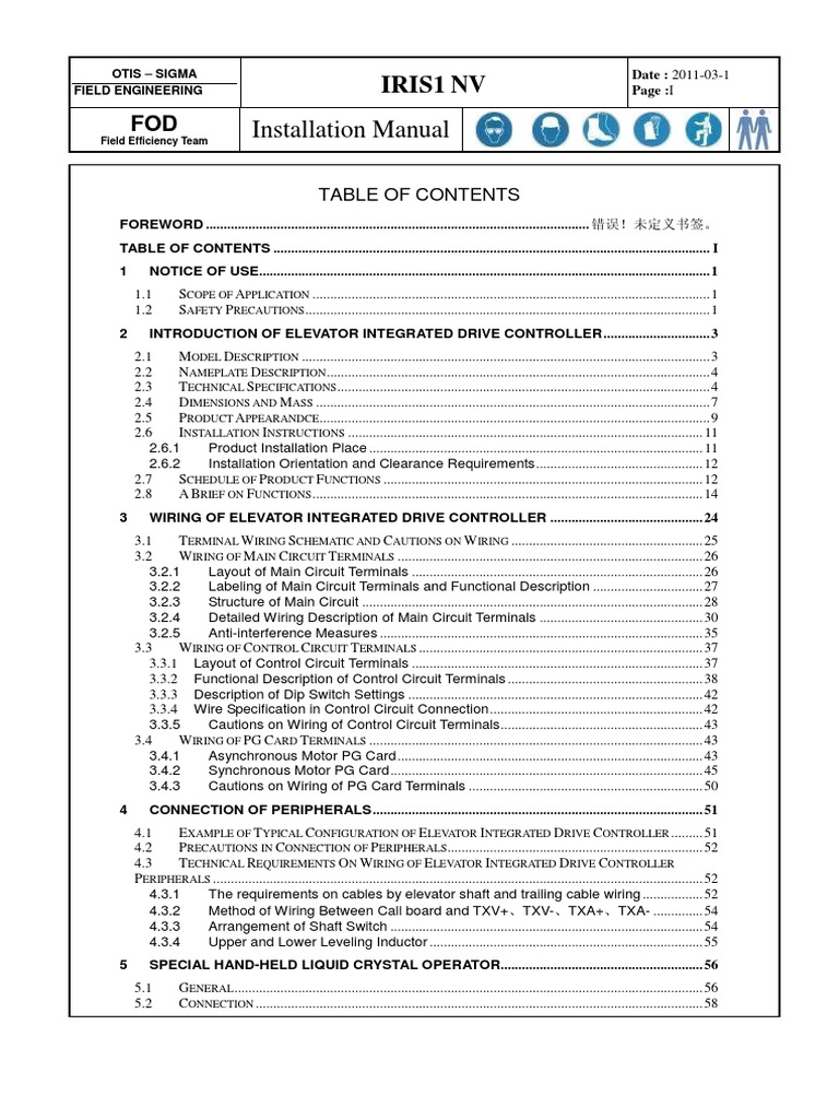 11 1 Control | PDF | Elevator | Electrical Wiring
