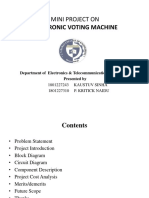 Electronic Voting Machine: Mini Project On